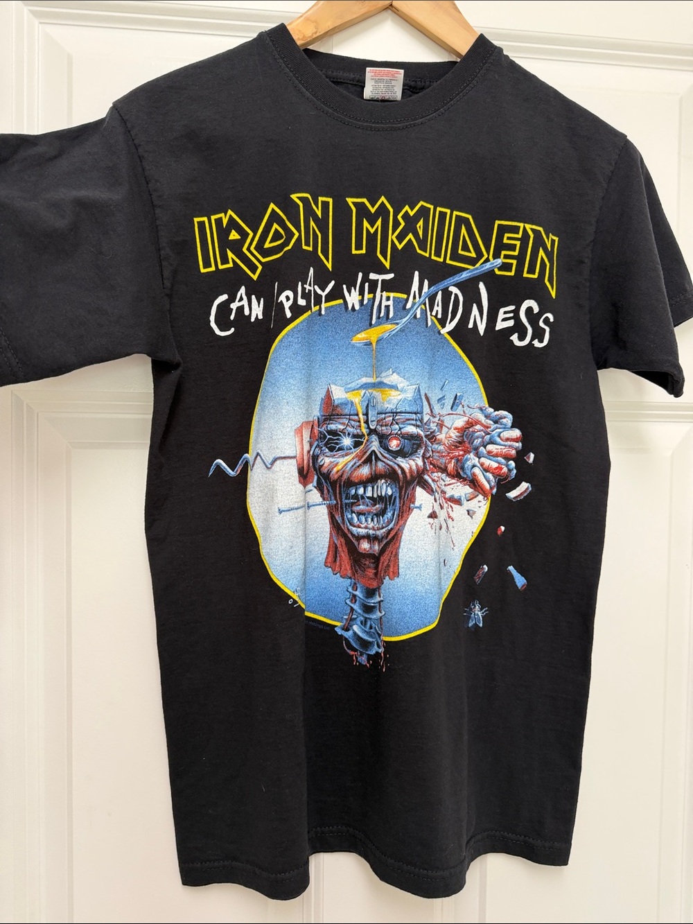 Iron Maiden Can I Play with Madness Maiden England 2013 Tour Shirt Size Small